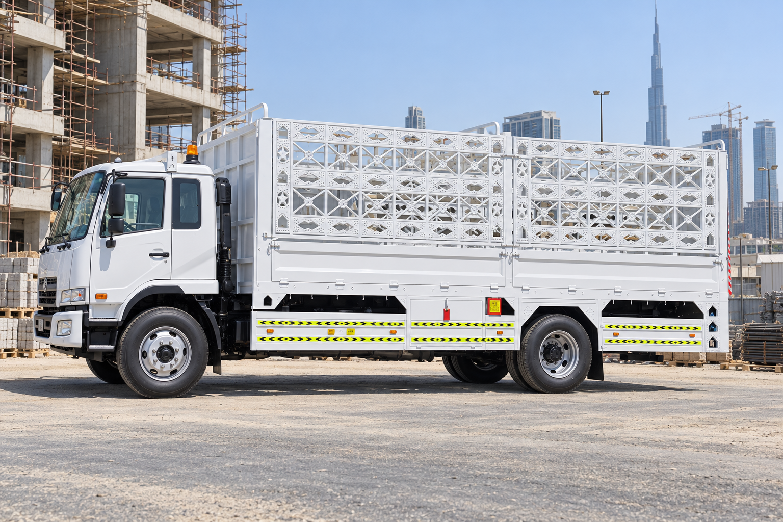 7 ton truck for rent in Dubai for commercial cargo transport